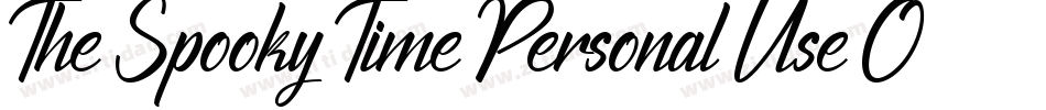 The Spooky Time Personal Use Only !!!!!!!!!!!字体转换